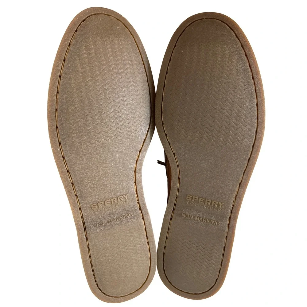 Sperry Authentic Original 2 Eye Boat Shoes Mens 10 Sahara Leather Tan NIB $110